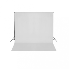 vidaXL fehér háttértartó állványrendszer 600 x 300 cm háttérkarton