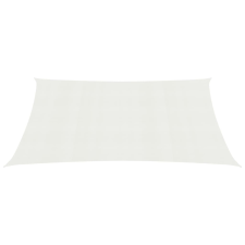 vidaXL fehér HDPE napvitorla 160 g/m² 3 x 6 m (311240) kerti bútor