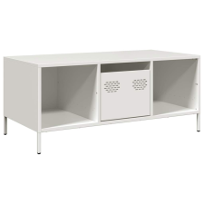 vidaXL fehér hidegen hengerelt acél dohányzóasztal 101,5x50x43,5 cm (851279) bútor