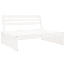 vidaXL fehér kerti tömör fenyőfa középső kanapé 120 x 80 cm (825745) kerti bútor