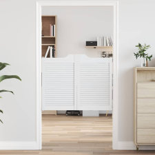 vidaXL fehér lengőajtók lamellás kialakítású 1 pár 80x100 cm nyílászáró