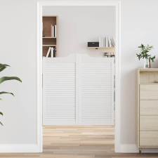 vidaXL fehér lengőajtók lamellás kialakítású 2 pár 100x100 cm építőanyag