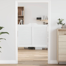 vidaXL Fehér lengőajtók lamellás kialakítású 2 pár 80x100 cm bútor