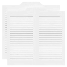 vidaXL fehér lengőajtók lamellás kialakítású 2 pár 80x80 cm (4107137) nyílászáró