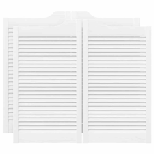 vidaXL fehér lengőajtók lamellás kialakítású 2 pár 90x100 cm (4107145) nyílászáró