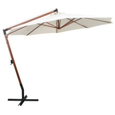 vidaXL fehér lógó napernyő fa rúddal 350 cm (42966) kerti bútor