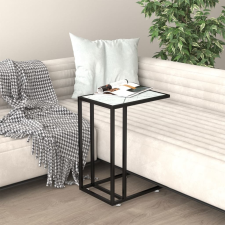 vidaXL fehér márvány edzett üveg számítógép-kisasztal 50 x 35 x 65 cm bútor