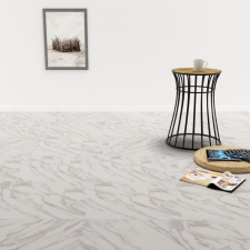 vidaXL Fehér márvány öntapadó PVC padló burkolólap 5,11 m? építőanyag