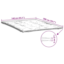 vidaXL fehér matracvédő 140 x 200 cm lakástextília