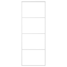vidaXL fehér matt ESG üveg és alumínium tolóajtó 76 x 205 cm (151657) nyílászáró