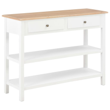vidaXL fehér MDF tálalószekrény 110 x 35 x 80 cm bútor