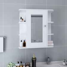 vidaXL fehér MDF tükrös fürdőszobaszekrény 66 x 17 x 63 cm fürdőszoba bútor