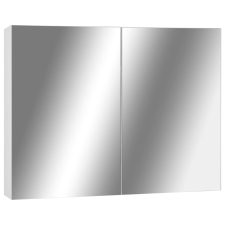 vidaXL fehér MDF tükrös fürdőszobaszekrény 80 x 15 x 60 cm (325186) fürdőszoba bútor
