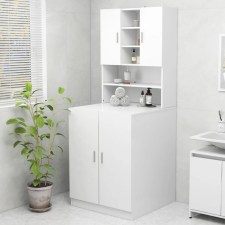 vidaXL Fehér mosógépszekrény fürdőszoba bútor