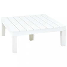 vidaXL Fehér műanyag kerti asztal 78 x 78 x 31 cm kerti bútor