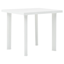 vidaXL fehér műanyag kerti asztal 80 x 75 x 72 cm kerti bútor