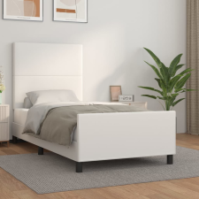 vidaXL fehér műbőr ágykeret fejtámlával 90 x 200 cm ágy és ágykellék