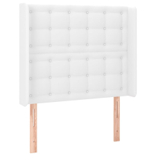 vidaXL fehér műbőr fejtámla szárnyakkal 103x16x118/128 cm (3119665) ágy és ágykellék