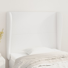 vidaXL fehér műbőr fejtámla szárnyakkal 103x23x118/128 cm ágy és ágykellék