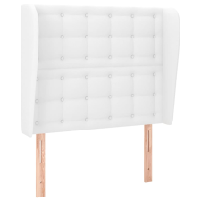 vidaXL fehér műbőr fejtámla szárnyakkal 93x23x118/128 cm (3118035) ágy és ágykellék