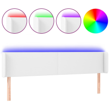 vidaXL fehér műbőr LED-es fejtámla 203x16x78/88 cm (3123065) ágy és ágykellék