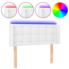 vidaXL fehér műbőr LED-es fejtámla 83x16x78/88 cm (3123309) ágy és ágykellék
