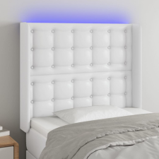vidaXL fehér műbőr LED-es fejtámla 93x16x118/128 cm ágy és ágykellék