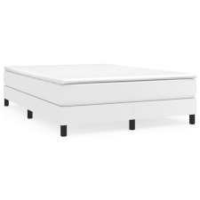 vidaXL fehér műbőr rugós ágy matraccal 140x190 cm (3144256) ágy és ágykellék
