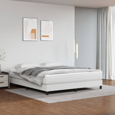 vidaXL fehér műbőr rugós ágy matraccal 180 x 200 cm ágy és ágykellék