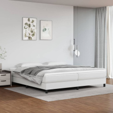vidaXL fehér műbőr rugós ágy matraccal 200 x 200 cm ágy és ágykellék