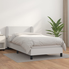 vidaXL fehér műbőr rugós ágy matraccal 80 x 200 cm ágy és ágykellék