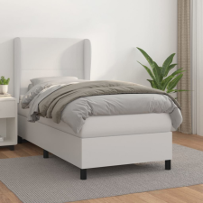 vidaXL fehér műbőr rugós ágy matraccal 80 x 200 cm ágy és ágykellék