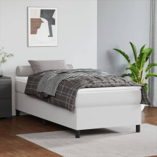 vidaXL fehér műbőr rugós ágykeret 90x190 cm ágy és ágykellék