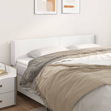 vidaXL fehér műbőr szárnyas fejtámla 203x16x78/88 cm ágy és ágykellék
