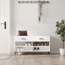vidaXL fehér műfa cipőpolc 102x35x55 cm bútor