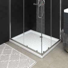 vidaXL fehér pettyes ABS zuhanytálca 80 x 100 x 4 cm kád, zuhanykabin