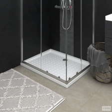 vidaXL Fehér pettyes ABS zuhanytálca 90 x 70 x 4 cm kád, zuhanykabin