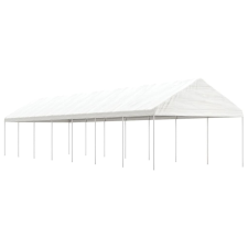 vidaXL fehér polietilén pavilon tetővel 15,61 x 4,08 x 3,22 m kerti bútor