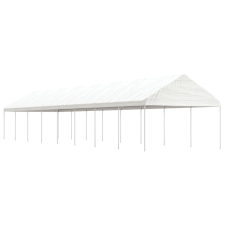 vidaXL fehér polietilén pavilon tetővel 17,84 x 4,08 x 3,22 m kerti bútor