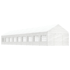 vidaXL fehér polietilén pavilon tetővel 20,07 x 4,08 x 3,22 m kerti bútor