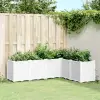 vidaXL Fehér polipropilén kerti ültetőláda 160 x 120 x 53 cm