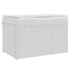 vidaXL fehér polyrattan szennyeskosár fedéllel 55,5 x 35 x 34 cm (372053)
