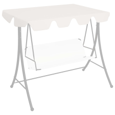 vidaXL fehér pótponyva kerti hintaágyhoz 192 x 147 cm 270 g/m² kerti bútor