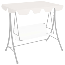 vidaXL fehér pótponyva kerti hintaágyhoz 226 x 186 cm 270 g/m² kerti bútor