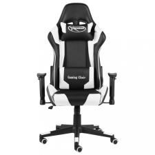vidaXL Fehér PVC forgó gamer szék forgószék