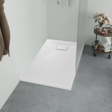 vidaXL Fehér SMC zuhanytálca 100 x 80 cm kád, zuhanykabin