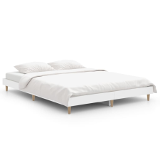 vidaXL fehér szerelt fa ágykeret 135 x 190 cm (832077) ágy és ágykellék