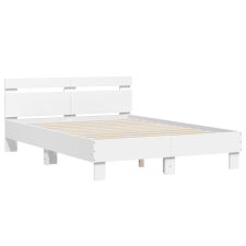 vidaXL fehér szerelt fa ágykeret fejtámlával 120 x 190 cm (3207448) ágy és ágykellék