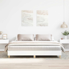 vidaXL fehér szerelt fa ágykeret matrac nélkül 200 x 200 cm ágy és ágykellék
