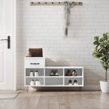 vidaXL fehér szerelt fa cipősszekrény 102x36x60 cm bútor